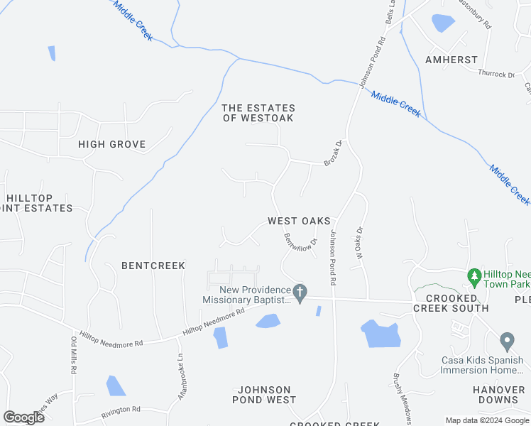 map of restaurants, bars, coffee shops, grocery stores, and more near 3108 Doulton Lane in Fuquay-Varina