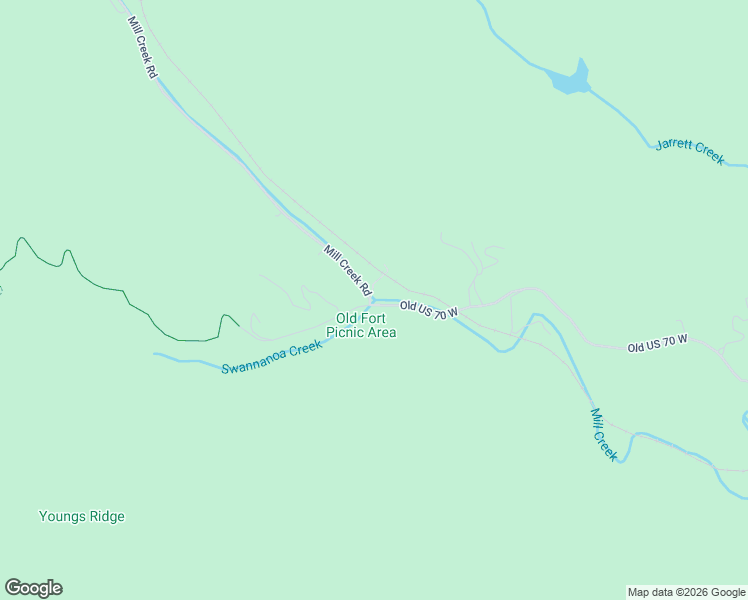 map of restaurants, bars, coffee shops, grocery stores, and more near 2415 State Road 1400 in Old Fort