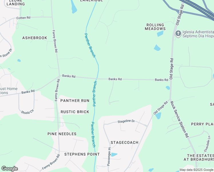 map of restaurants, bars, coffee shops, grocery stores, and more near 2809 Banks Road in Raleigh