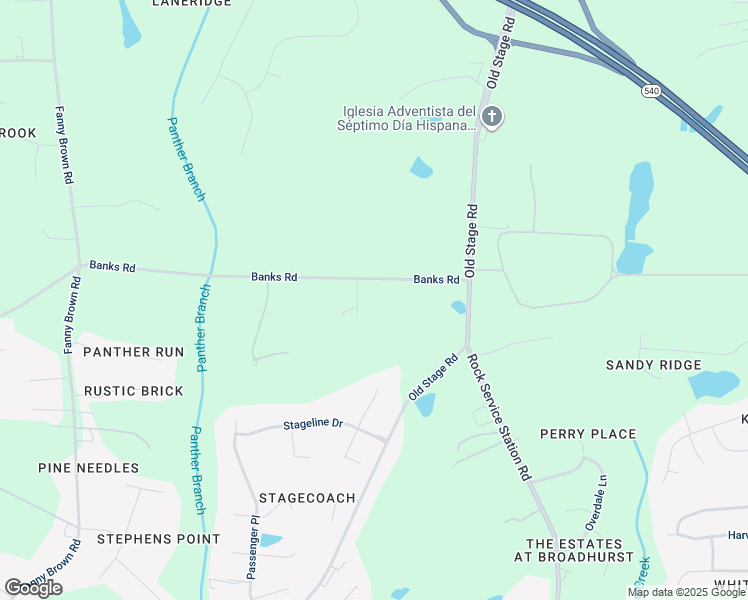 map of restaurants, bars, coffee shops, grocery stores, and more near 2607 Banks Road in Raleigh