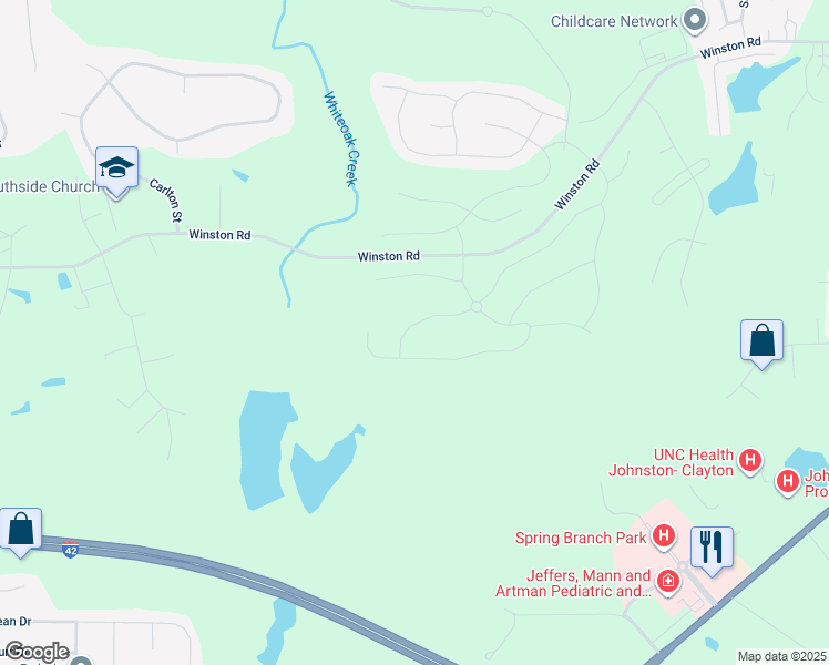 map of restaurants, bars, coffee shops, grocery stores, and more near 169 West Tecoma Lane in Clayton