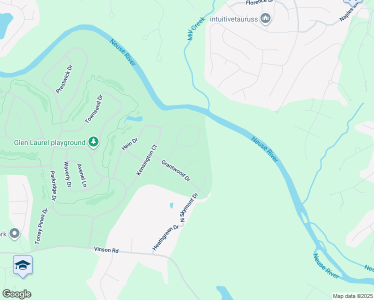 map of restaurants, bars, coffee shops, grocery stores, and more near 137 Skygrove Drive in Clayton