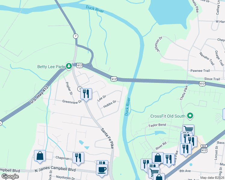 map of restaurants, bars, coffee shops, grocery stores, and more near 751 Autumn Ridge Lane in Columbia