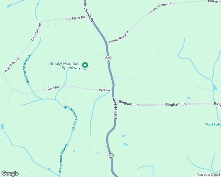 map of restaurants, bars, coffee shops, grocery stores, and more near 821 Brick Mill Road in Maryville