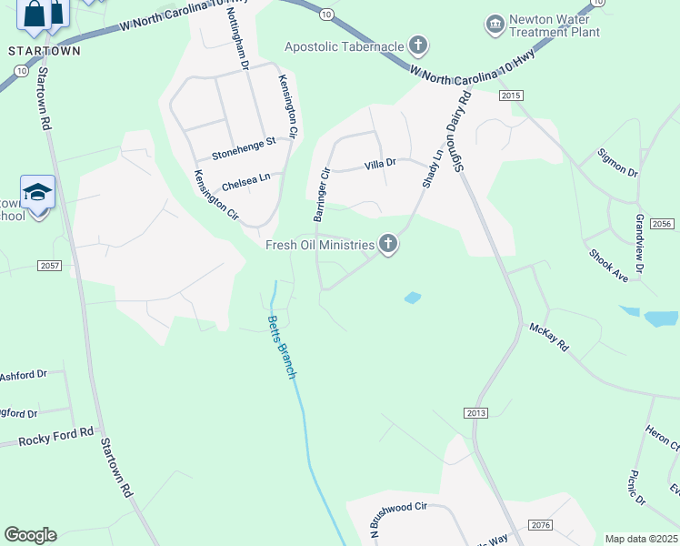 map of restaurants, bars, coffee shops, grocery stores, and more near 1869 Shady Lane in Newton