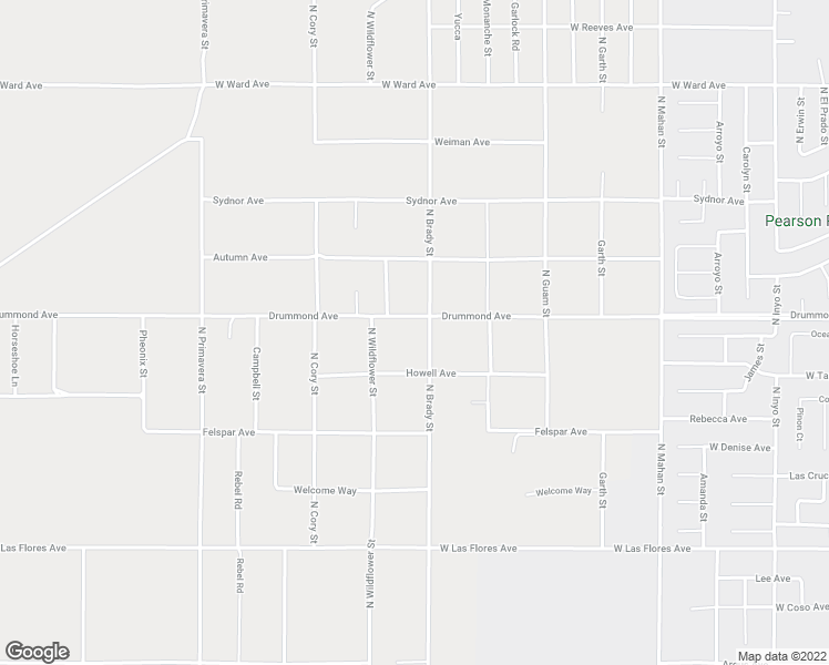 map of restaurants, bars, coffee shops, grocery stores, and more near 841 North Brady Street in Ridgecrest