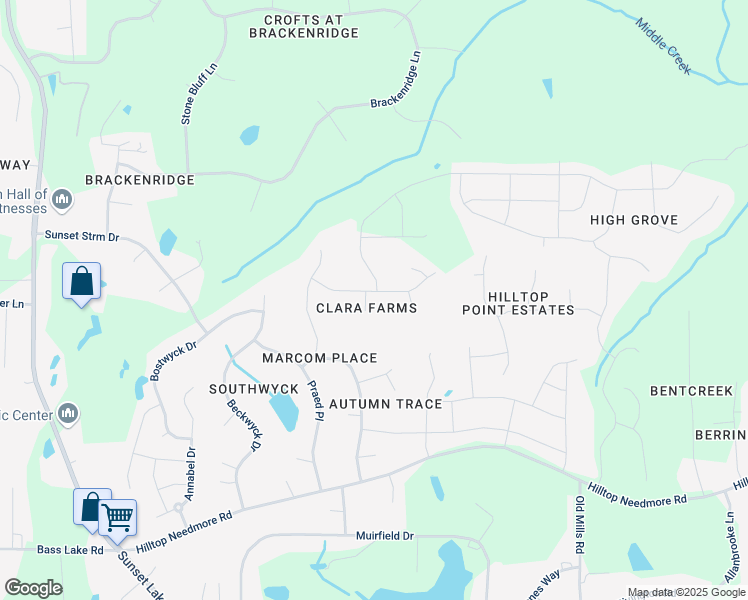 map of restaurants, bars, coffee shops, grocery stores, and more near 5201 Sugg Court in Fuquay-Varina