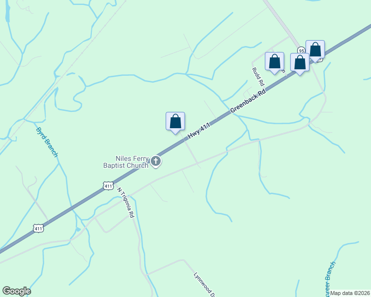 map of restaurants, bars, coffee shops, grocery stores, and more near 6819 Greenback Road in Greenback