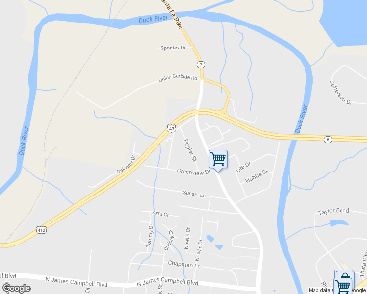 map of restaurants, bars, coffee shops, grocery stores, and more near 715 Poplar Street in Columbia