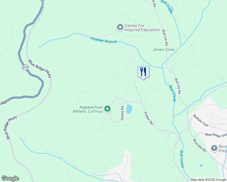 map of restaurants, bars, coffee shops, grocery stores, and more near 37 Mark Twain Road in Asheville