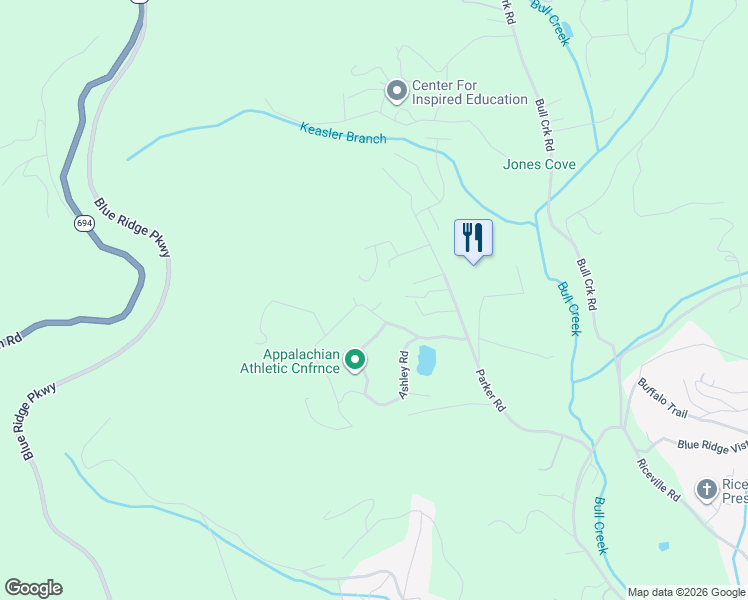 map of restaurants, bars, coffee shops, grocery stores, and more near 37 Mark Twain Road in Asheville