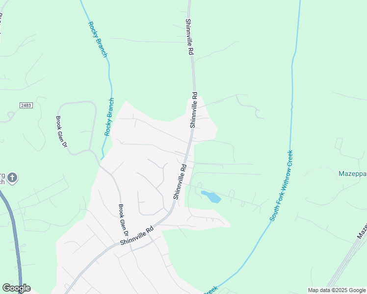 map of restaurants, bars, coffee shops, grocery stores, and more near 413 Shinnville Road in Mooresville