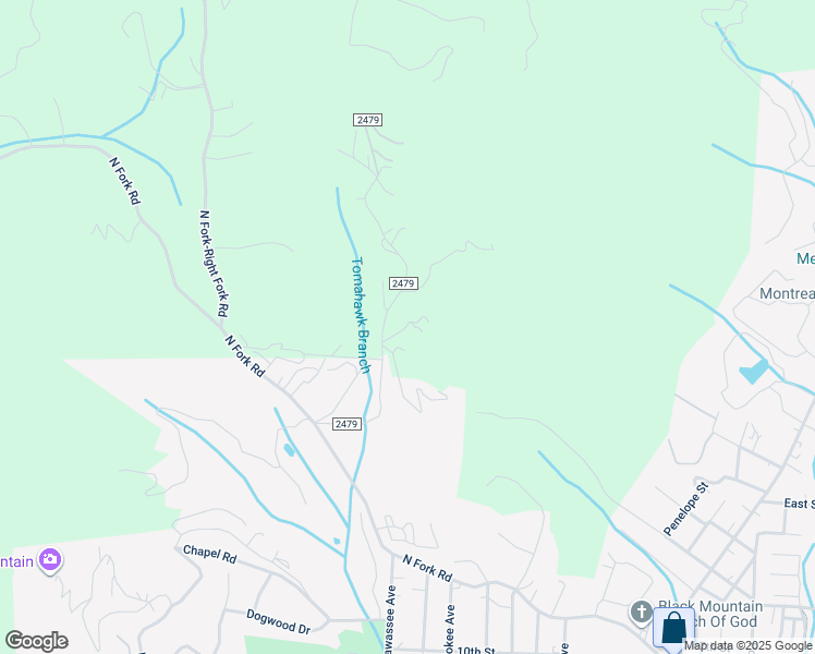 map of restaurants, bars, coffee shops, grocery stores, and more near 19 Old Stone Road in Black Mountain