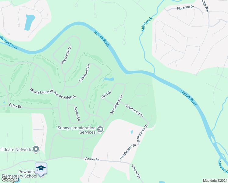 map of restaurants, bars, coffee shops, grocery stores, and more near 216 Hein Drive in Clayton