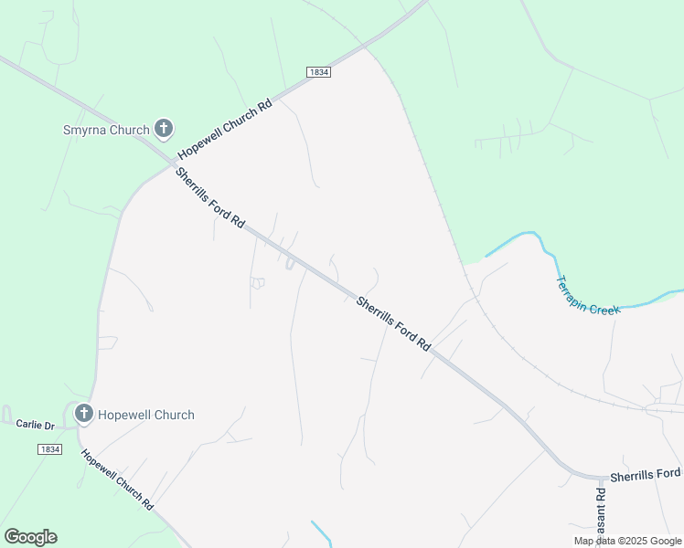 map of restaurants, bars, coffee shops, grocery stores, and more near 7070 Sherrills Ford Road in Sherrills Ford