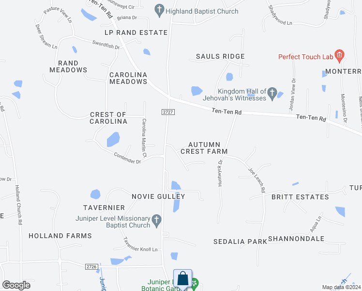 map of restaurants, bars, coffee shops, grocery stores, and more near 1005 Quail Oaks Circle in Raleigh
