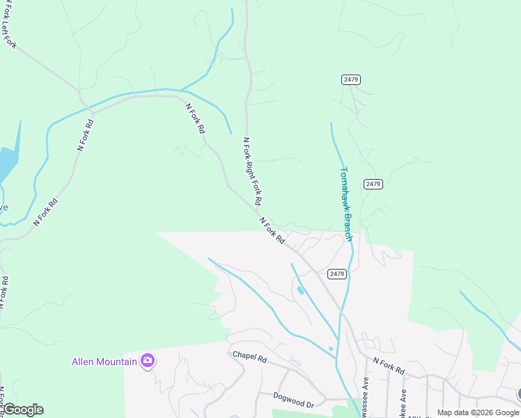 map of restaurants, bars, coffee shops, grocery stores, and more near 2001 North Fork-Right Fork Road in Black Mountain