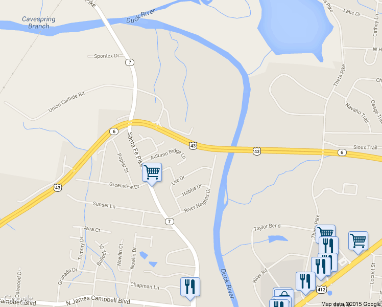 map of restaurants, bars, coffee shops, grocery stores, and more near 751 Autumn Ridge Ln in Columbia
