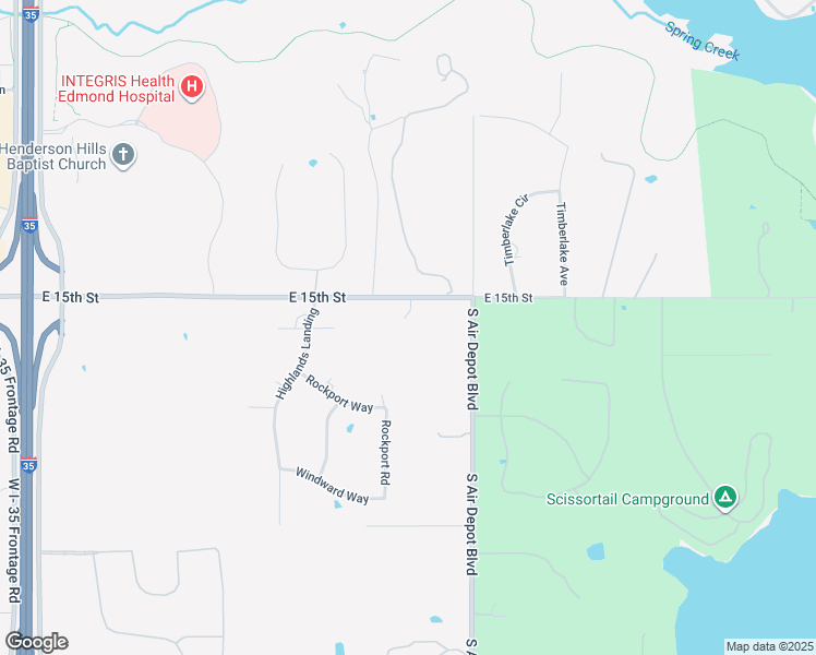 map of restaurants, bars, coffee shops, grocery stores, and more near 5500 East 15th Street in Edmond