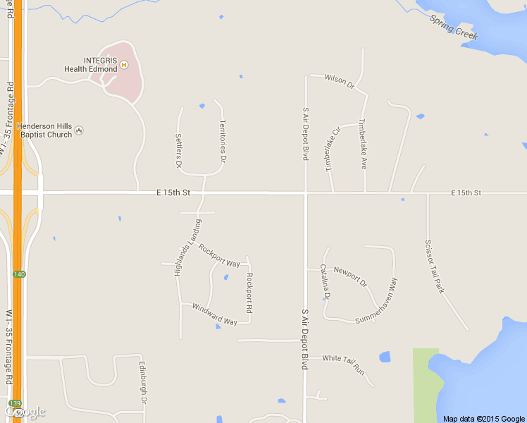 map of restaurants, bars, coffee shops, grocery stores, and more near 5500 E 15th St in Edmond