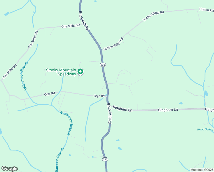 map of restaurants, bars, coffee shops, grocery stores, and more near 821 Brick Mill Road in Maryville