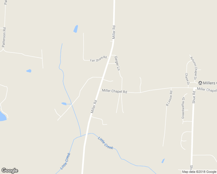 map of restaurants, bars, coffee shops, grocery stores, and more near 1820 Miller Chapel Road in Salisbury