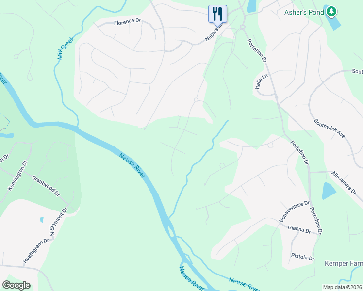map of restaurants, bars, coffee shops, grocery stores, and more near 56 Valentino Court in Clayton