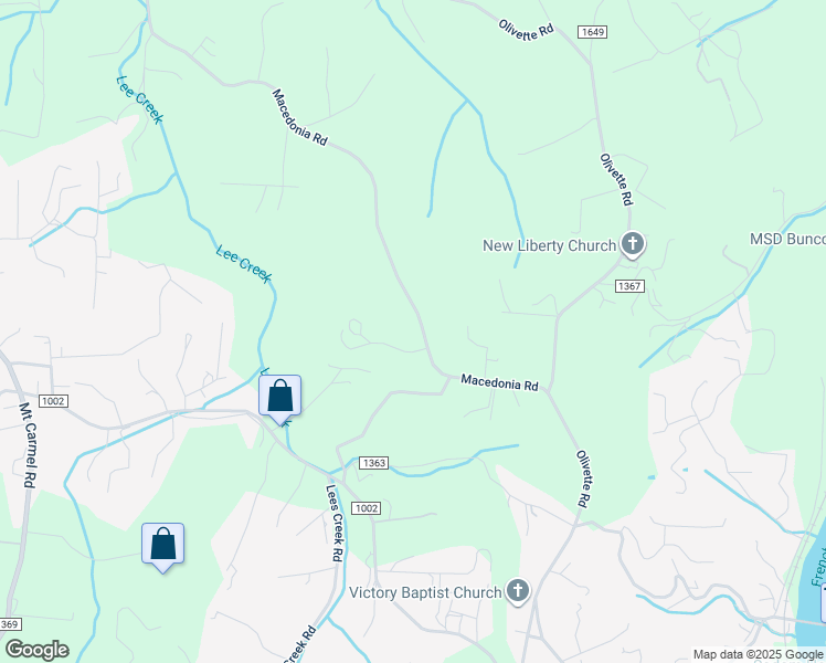 map of restaurants, bars, coffee shops, grocery stores, and more near 307 Macedonia Road in Asheville