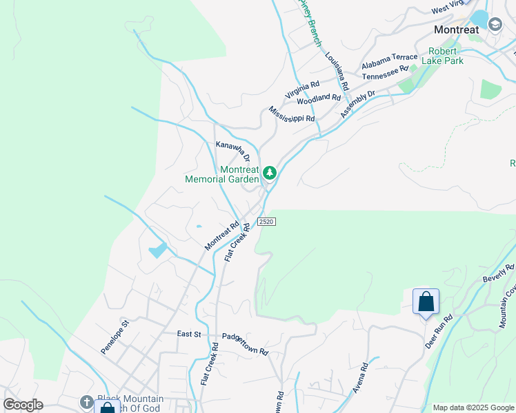 map of restaurants, bars, coffee shops, grocery stores, and more near 379 Rainbow Terrace in Black Mountain