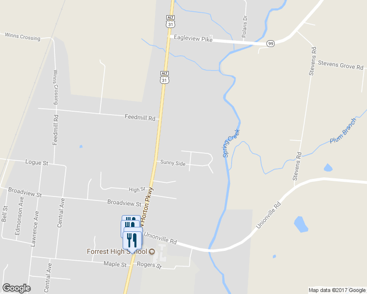 map of restaurants, bars, coffee shops, grocery stores, and more near 316 Sunnyside Drive in Chapel Hill