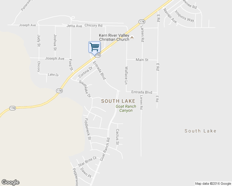 map of restaurants, bars, coffee shops, grocery stores, and more near 8676 Entrada Boulevard in Lake Isabella