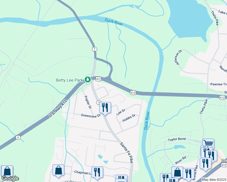 map of restaurants, bars, coffee shops, grocery stores, and more near 714 Pebble Beach Court in Columbia