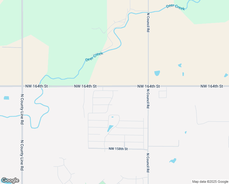 map of restaurants, bars, coffee shops, grocery stores, and more near 8000-8498 Northwest 164th Street in Edmond
