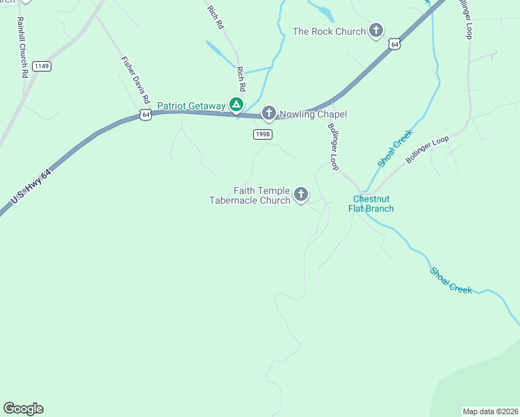map of restaurants, bars, coffee shops, grocery stores, and more near 6091 Nowling Chapel Road in Morganton
