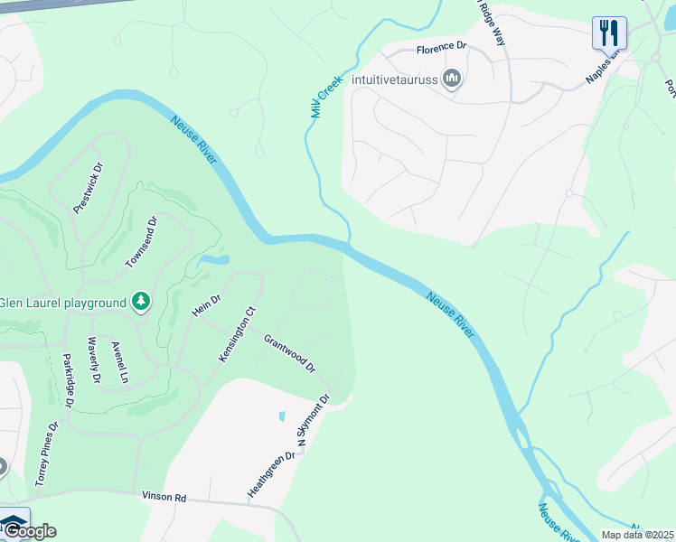 map of restaurants, bars, coffee shops, grocery stores, and more near 209 Riverglade Drive in Clayton