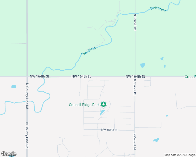 map of restaurants, bars, coffee shops, grocery stores, and more near 8000-8498 Northwest 164th Street in Edmond