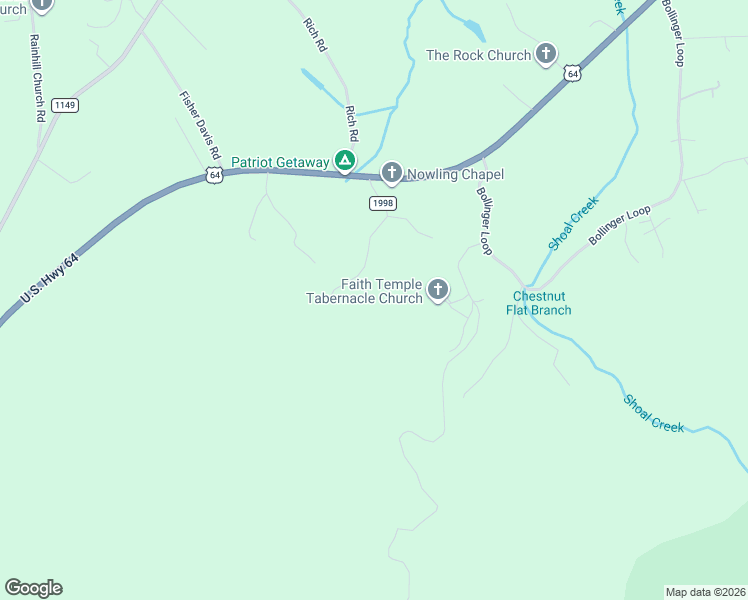 map of restaurants, bars, coffee shops, grocery stores, and more near 6091 Nowling Chapel Road in Morganton