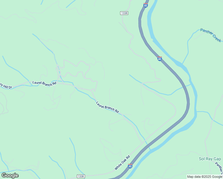 map of restaurants, bars, coffee shops, grocery stores, and more near 404 Laurel Branch Road in Waynesville