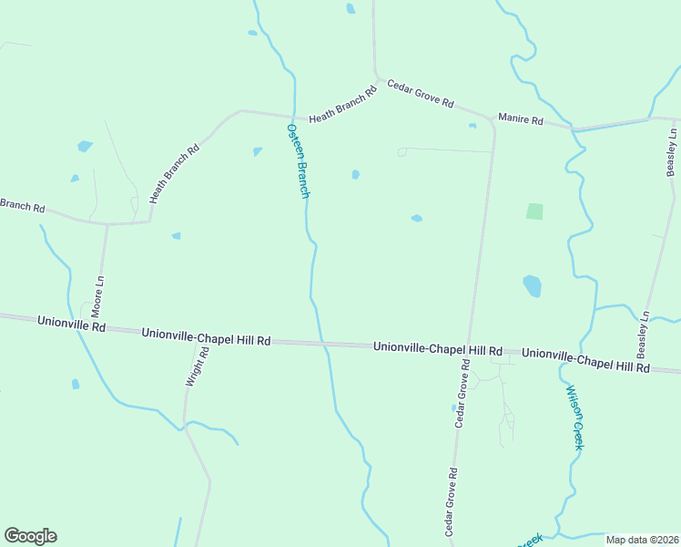 map of restaurants, bars, coffee shops, grocery stores, and more near Unionville-Chapel Hill Road in Chapel Hill