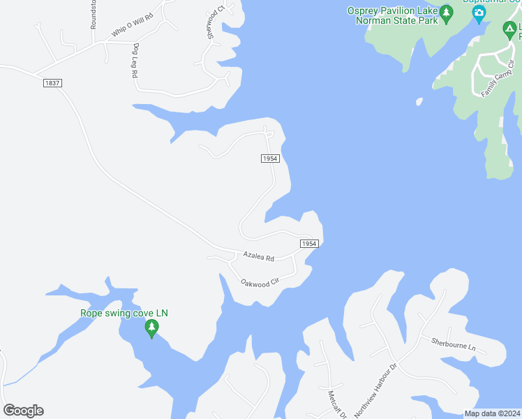 map of restaurants, bars, coffee shops, grocery stores, and more near 9153 Azalea Road in Sherrills Ford