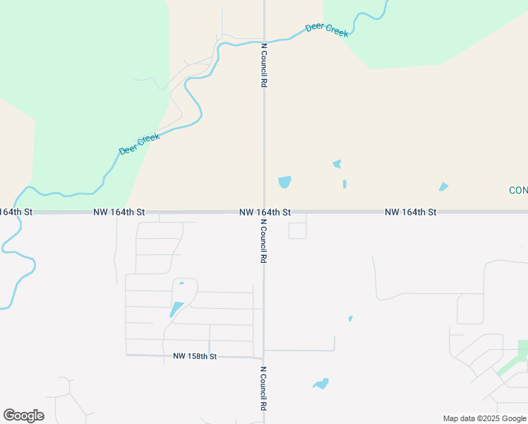 map of restaurants, bars, coffee shops, grocery stores, and more near 8000 Northwest 164th Street in Edmond