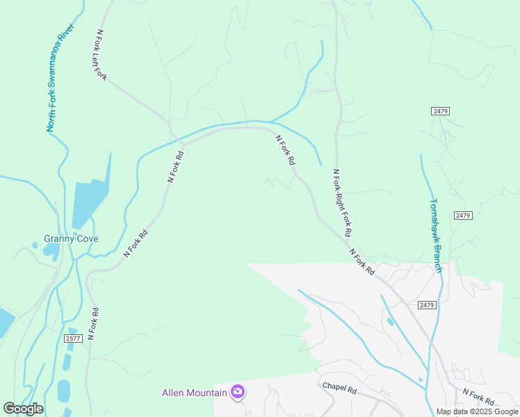 map of restaurants, bars, coffee shops, grocery stores, and more near 446 North Fork Road in Black Mountain