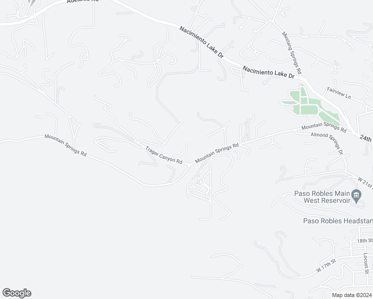 map of restaurants, bars, coffee shops, grocery stores, and more near 1450 Trager Canyon Road in Paso Robles