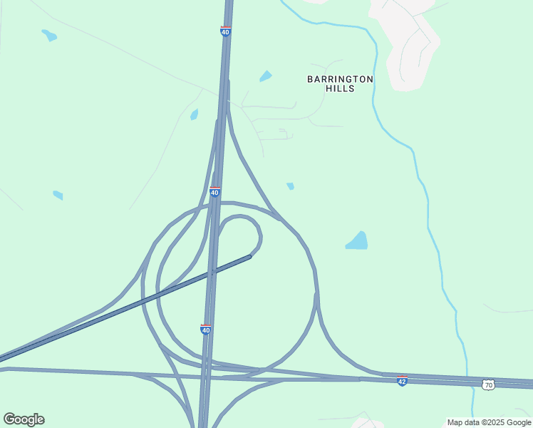 map of restaurants, bars, coffee shops, grocery stores, and more near 2705 New Bethel Church Road in Garner