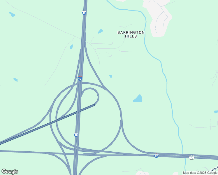 map of restaurants, bars, coffee shops, grocery stores, and more near 2705 New Bethel Church Road in Garner