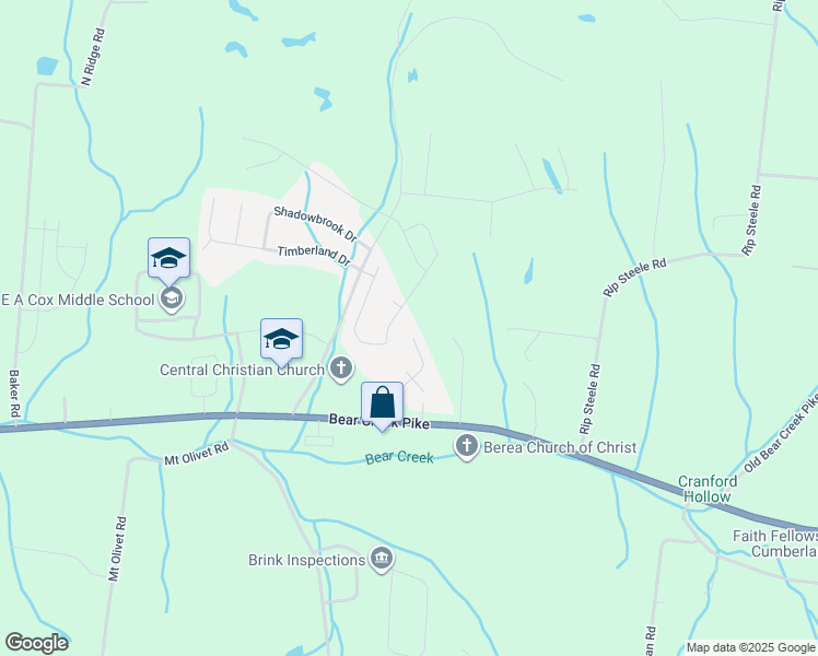 map of restaurants, bars, coffee shops, grocery stores, and more near 662 Wilderness Trail in Columbia