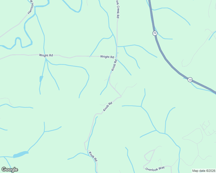 map of restaurants, bars, coffee shops, grocery stores, and more near 547 Knob Road in Vonore