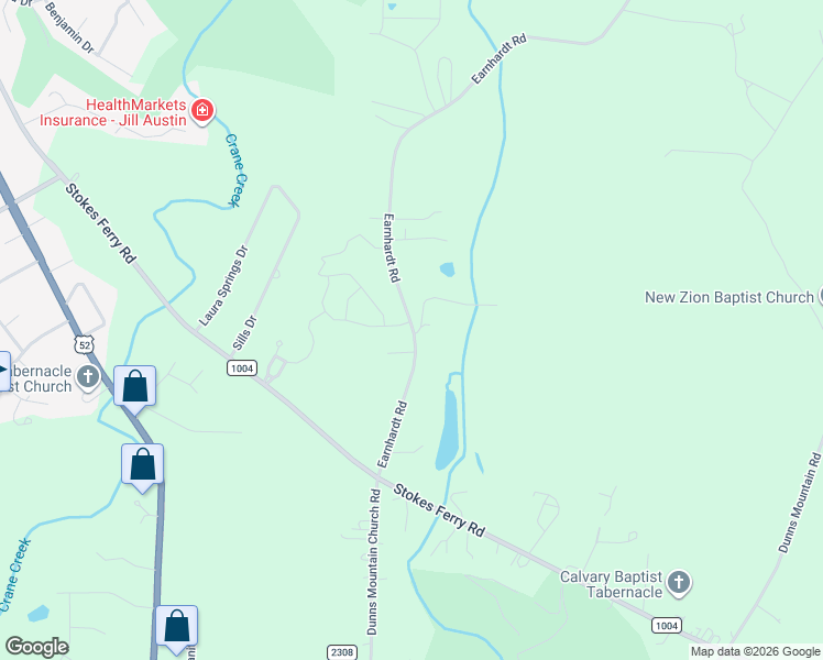 map of restaurants, bars, coffee shops, grocery stores, and more near 355 Earnhardt Road in Salisbury