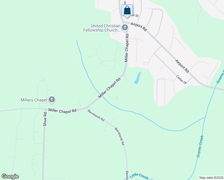 map of restaurants, bars, coffee shops, grocery stores, and more near 455 Miller Chapel Road in Salisbury