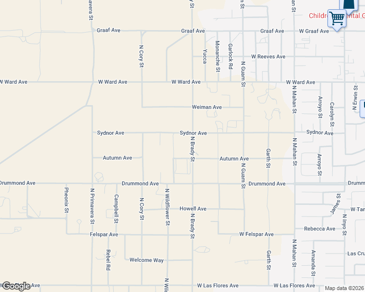 map of restaurants, bars, coffee shops, grocery stores, and more near 1767 Sydnor Avenue in Ridgecrest